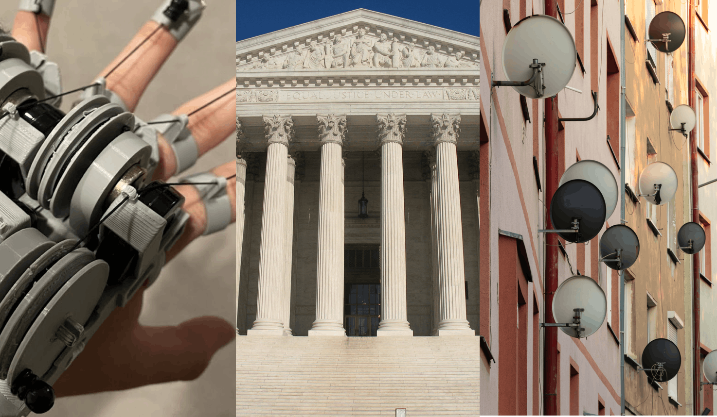 VR enthusiast DIYs haptic gloves—US Supreme Court makes landmark copyright ruling in Google v. Oracle case—Starlink, Telesat, and the emerging LEO satellite industry