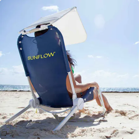 Sunflow beach chair campaign creative