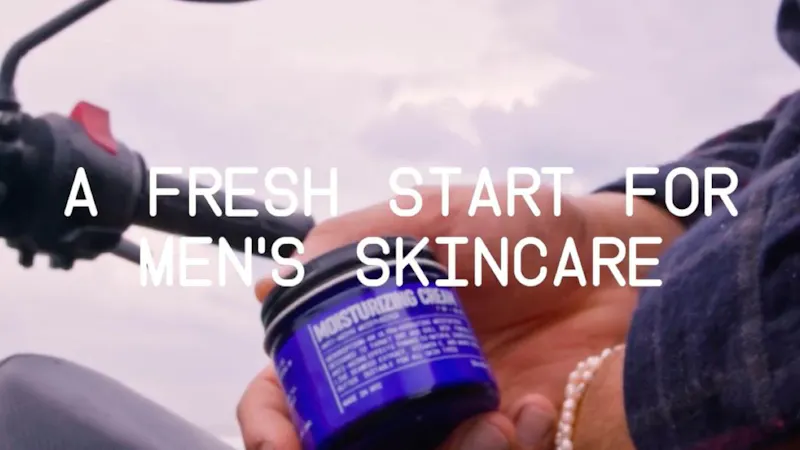 Blu Atlas grooming brand advertising