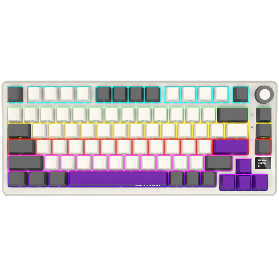 Lorgar KBP7075W – Wireless 75% Mechanical Gaming Keyboard - Beige