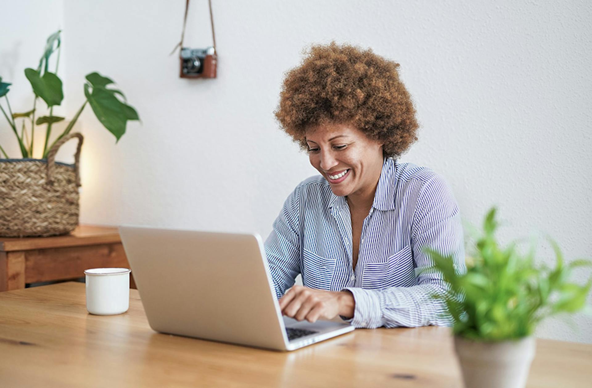 Woman on her laptop