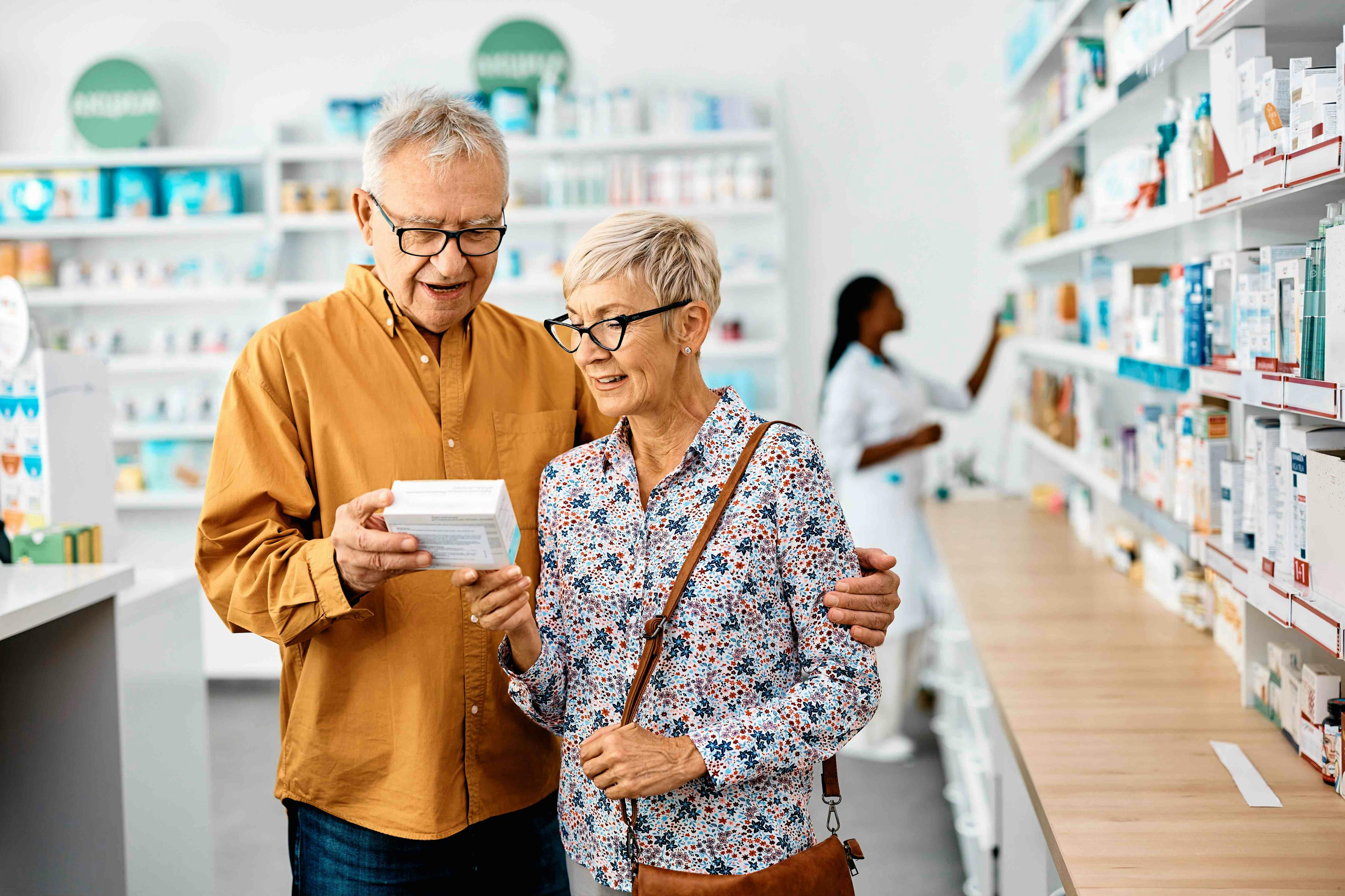 Couple in drugstore