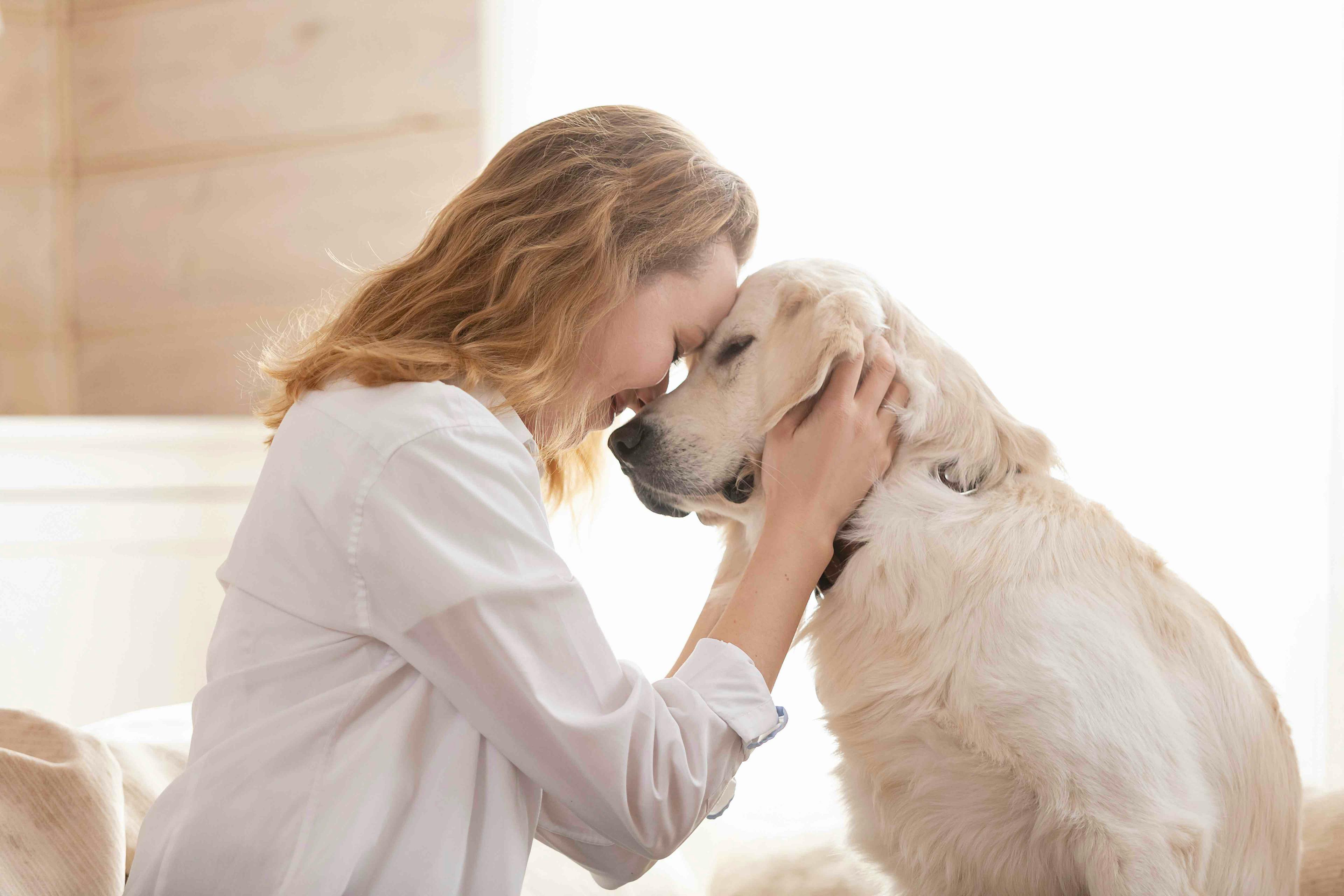 Woman and her dog