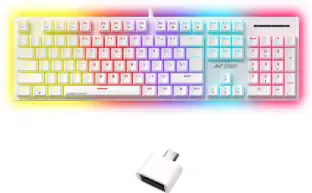 Ant Esports MK3400 PRO V3 Wired USB Standard Gaming Keyboard Compatible with Desktop, Mac Brown Switches