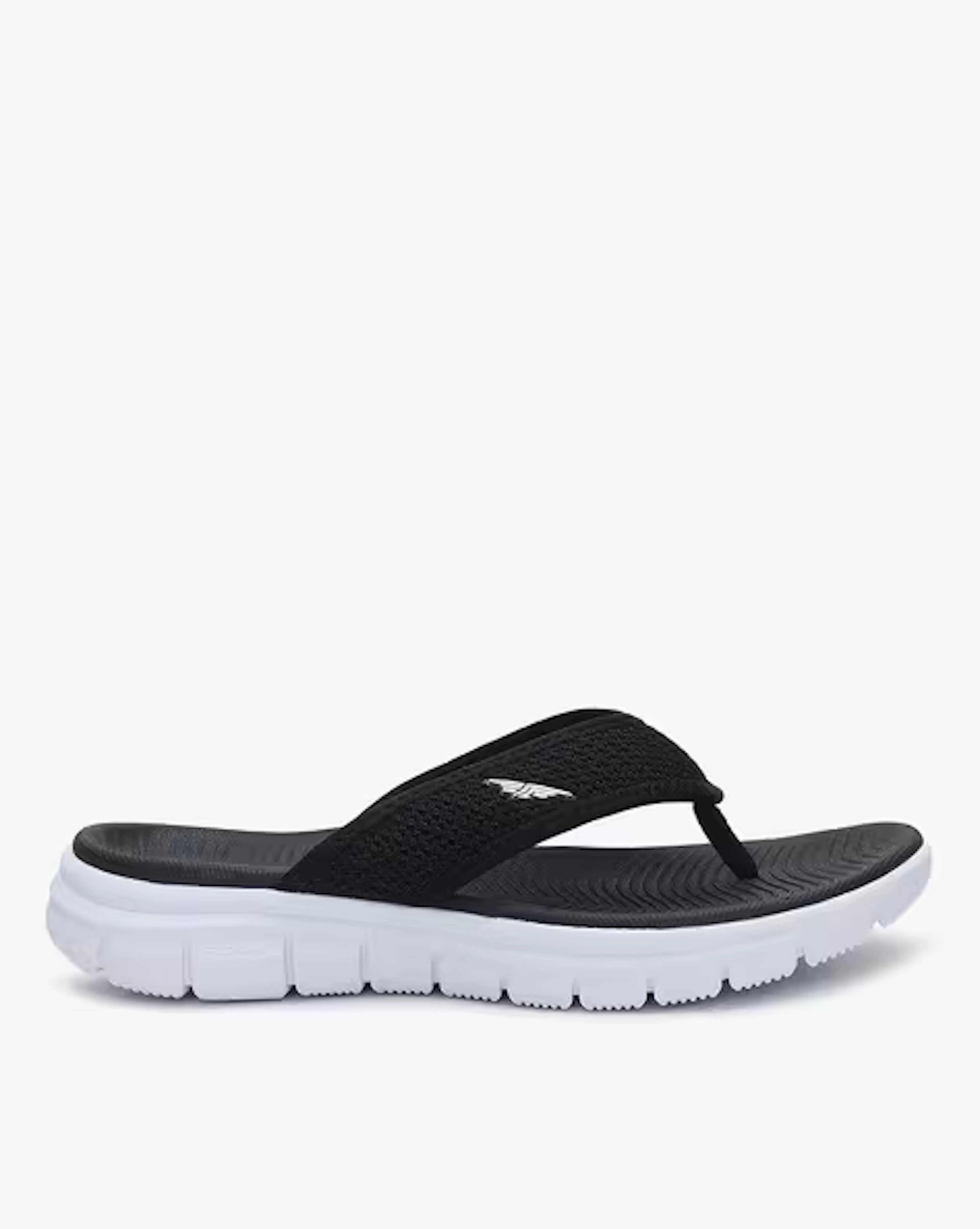 Textured Thong-Strap Flat Sandals