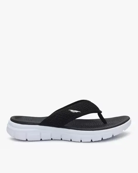 Textured Thong-Strap Flat Sandals