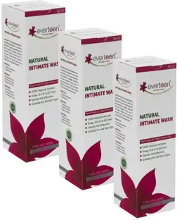 everteen Natural Intimate Wash for Feminine Hygiene in Women – 3 Packs (210ml Each) Intimate Wash