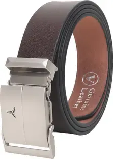 WARCKS Men Formal, Casual, Evening, Party Brown Genuine Leather Belt