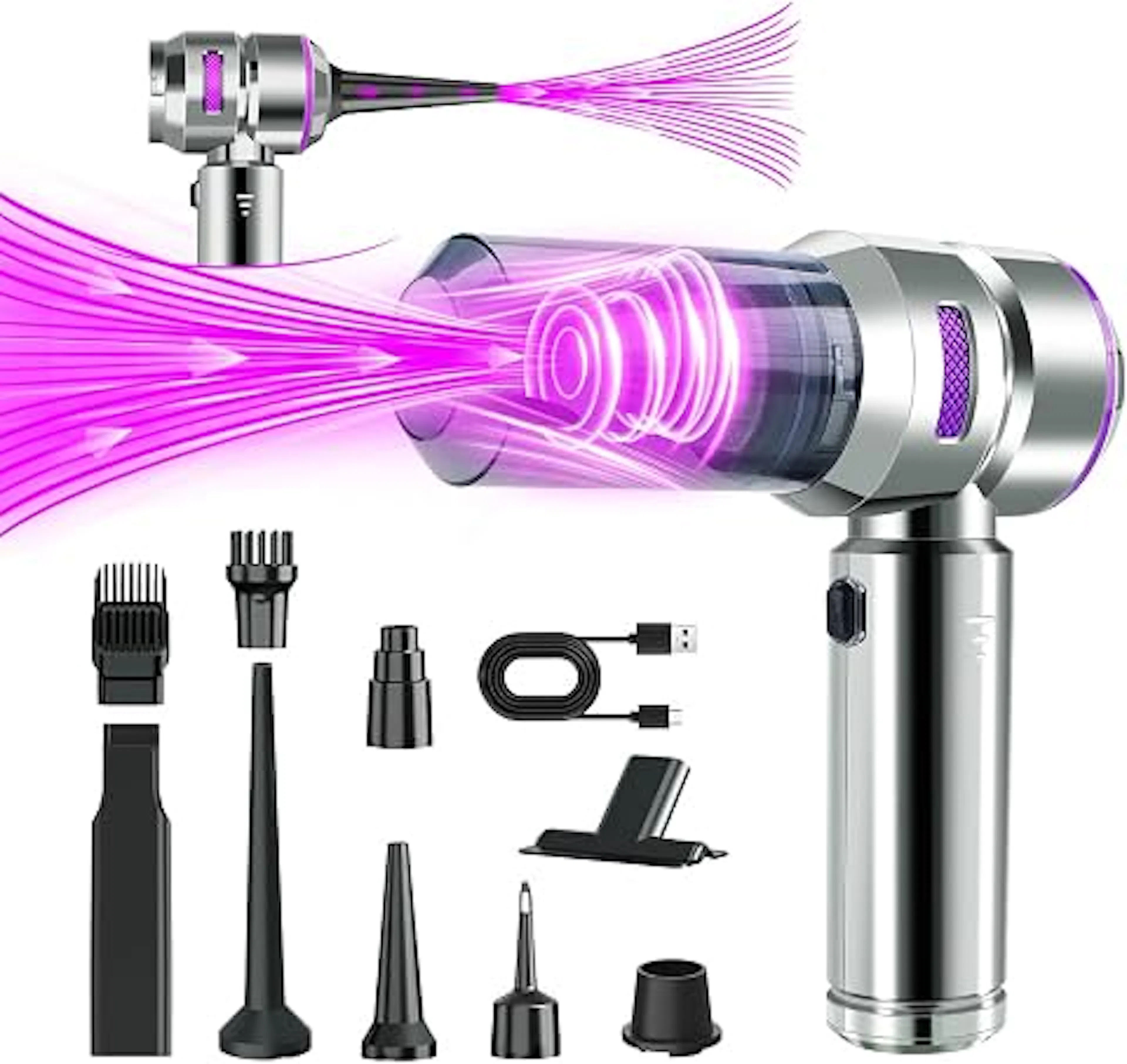 Car Vacuum Cleaner Cordless Reviews: 21000Pa Wireless Handheld Vacuum, Strong Suction & Portability