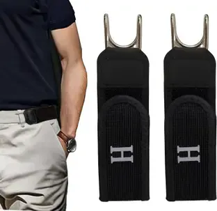 SIOPAWORLD Men & Women Casual Black Nylon Belt