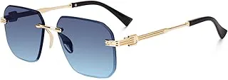DervinUV Protected Square Rimless Sunglasses for Men and Women