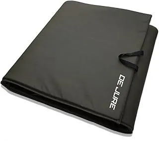ABB INITIO GYM (A De Jure Fitness Brand) PVC Leatherette Yoga Mat 10mm Extra Thick Non Slip Raxine | Odorless Eco Friendly | Extra Large 179 x 65.5 cm | Lightweight Workout & Exercise Mat | Olive Green