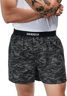 DAMENSCHPrinted Breeeze Inner Boxers for Men, Ultra-Light Boxers, 100% Cotton Shorts Pant for, Breathable Woven Inner Cotton Shorts.