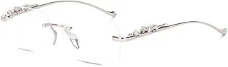 DESEOXDesire MC Stan Rimless Rectangle Sunglasses for Women Men,Trendy Metal Frameless Square Sun Glasses