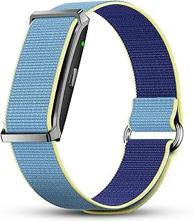 Pebble Newly Launched Qore Fitness Band with 45 Days Battery Life| 100+ Sports Modes| Advanced Health Tracking HR| SpO2| Stress| Sleep| OneKey Measurement| Smart Notifications - Black (Blue)