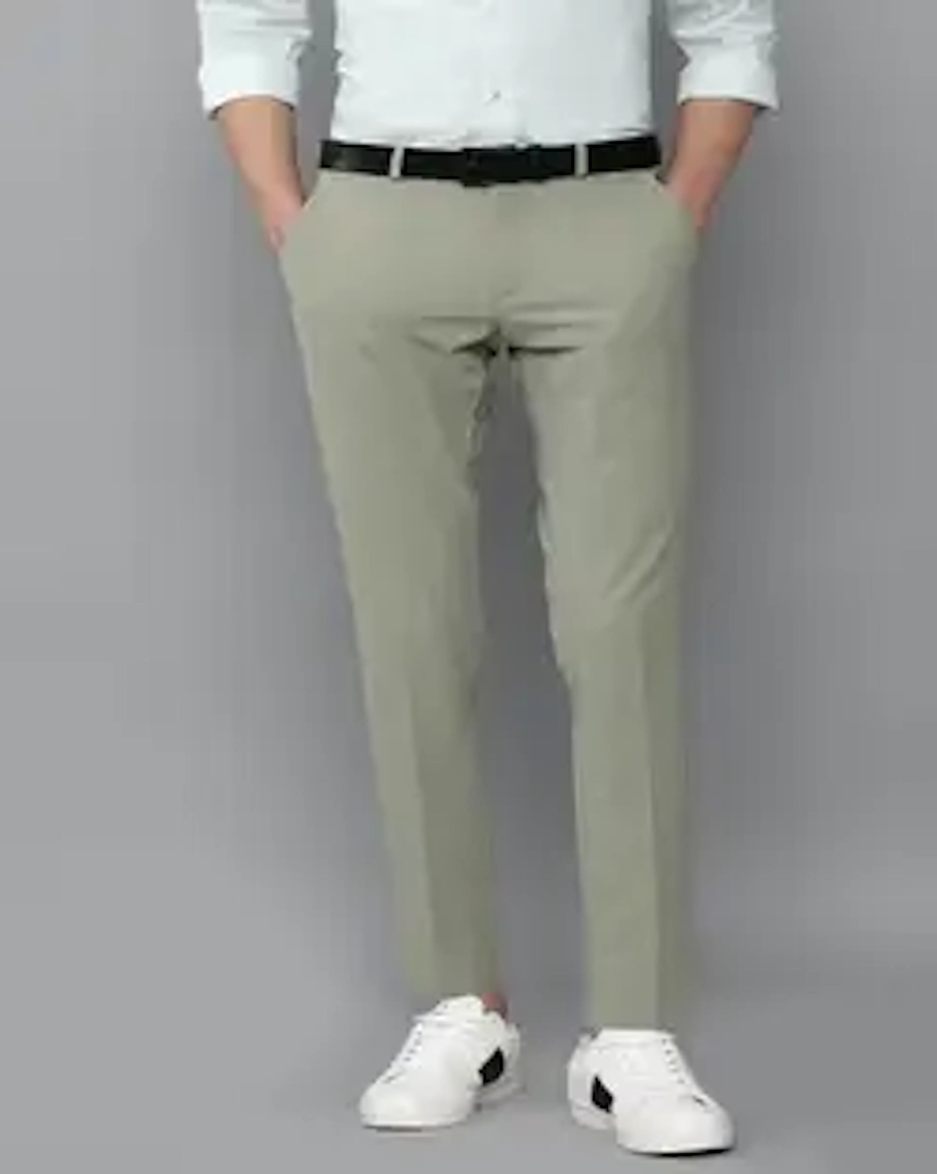 Austen stitchery Regular Fit Men Light Green Trousers