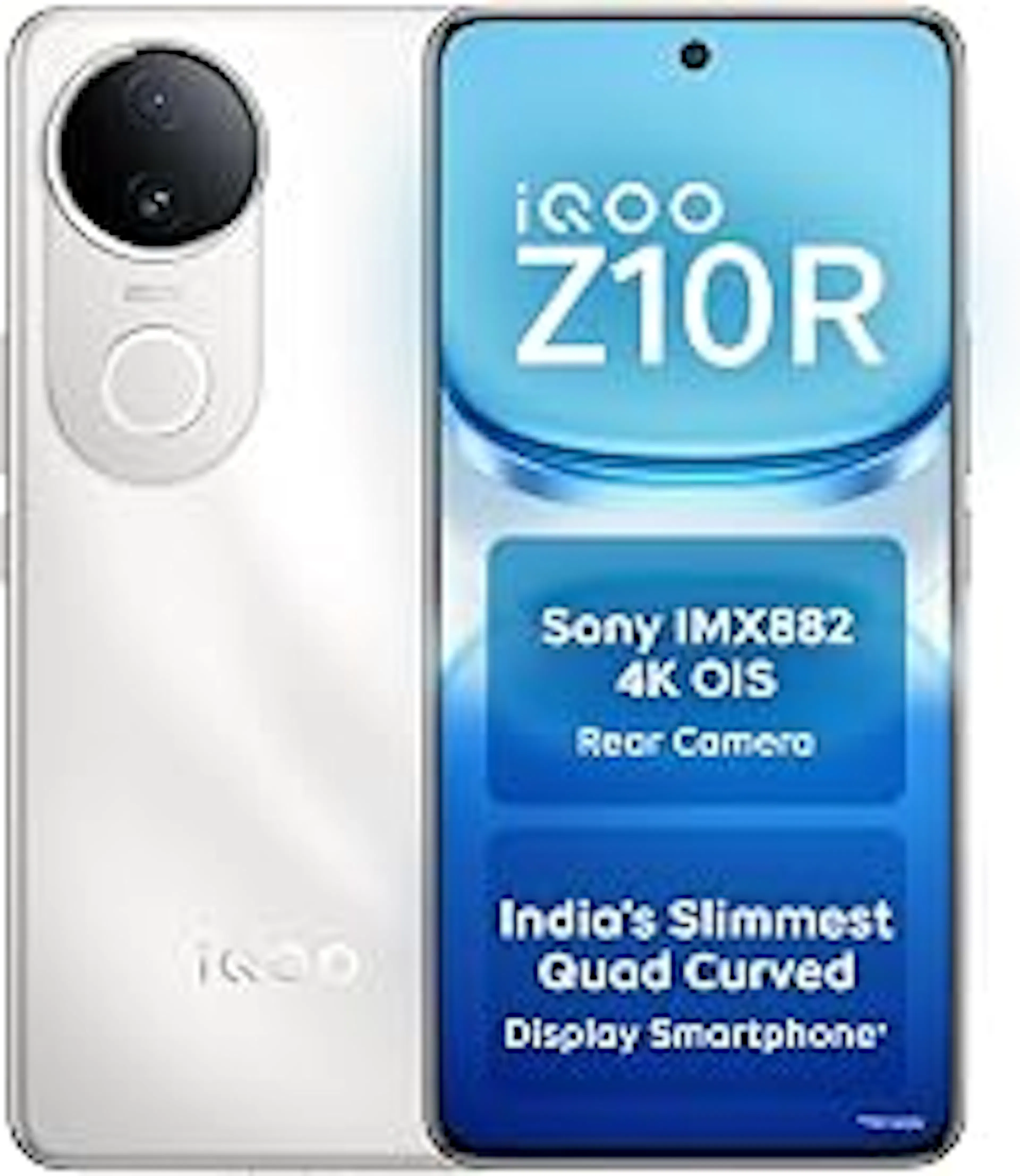 iQOO Z10R 5G (Moonstone, 12GB RAM, 256GB Storage) | 32MP 4K Selfie Camera | Quad-Curved AMOLED Display | Dimensity 7400 Processor with 750K+ AnTuTu