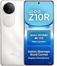 iQOO Z10R 5G (Moonstone, 12GB RAM, 256GB Storage) | 32MP 4K Selfie Camera | Quad-Curved AMOLED Display | Dimensity 7400 Processor with 750K+ AnTuTu