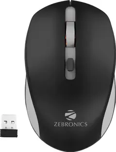 ZEBRONICS Zeb- Jaguar Ambidextrous Optical Mouse High Precision, 4 Buttons, Plug & Play