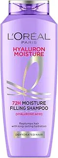 L'Oreal Paris Moisture Filling Shampoo, With Hyaluronic Acid, For Dry & Dehydrated Hair, Adds Shine Bounce, Hyaluron 72H, 340Ml. Fresh