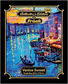 Frank Venice Sunset 150 Pieces Puzzle | Collector's Edition | Travel Friendly Mini Puzzles | Puzzles Having Realistic Illustrations | Game for Focus & Memory | for Adults & 7 Years & Above