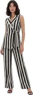GRECIILOOKSCo Ord Set for Women | Casual Blazer Stylish | Travel Set for Women | Festive Formal Outfits | Classic Collar Sleeveless Co-Ord Set | Trendy Summer 2 Piece Suit Set