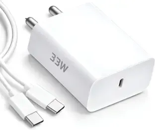 MAK 33 W Quick Charge 3 A Wall Charger for Mobile with Detachable Cable