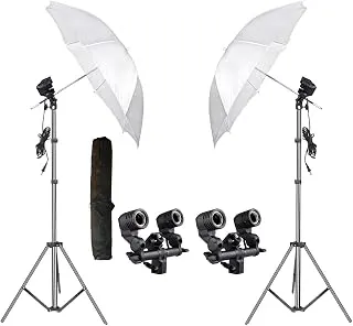 E27 Studio Double Holder KIT Umbrella White - Studio Light Stand 9 FT Review