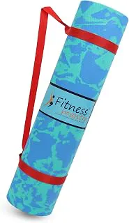 Fitness Mantra® 4mm Marble Design Anti Skid Yoga Mat for Men & Women| Qnty.-1 Pcs.|,Ethylene Vinyl Acetate,Blue