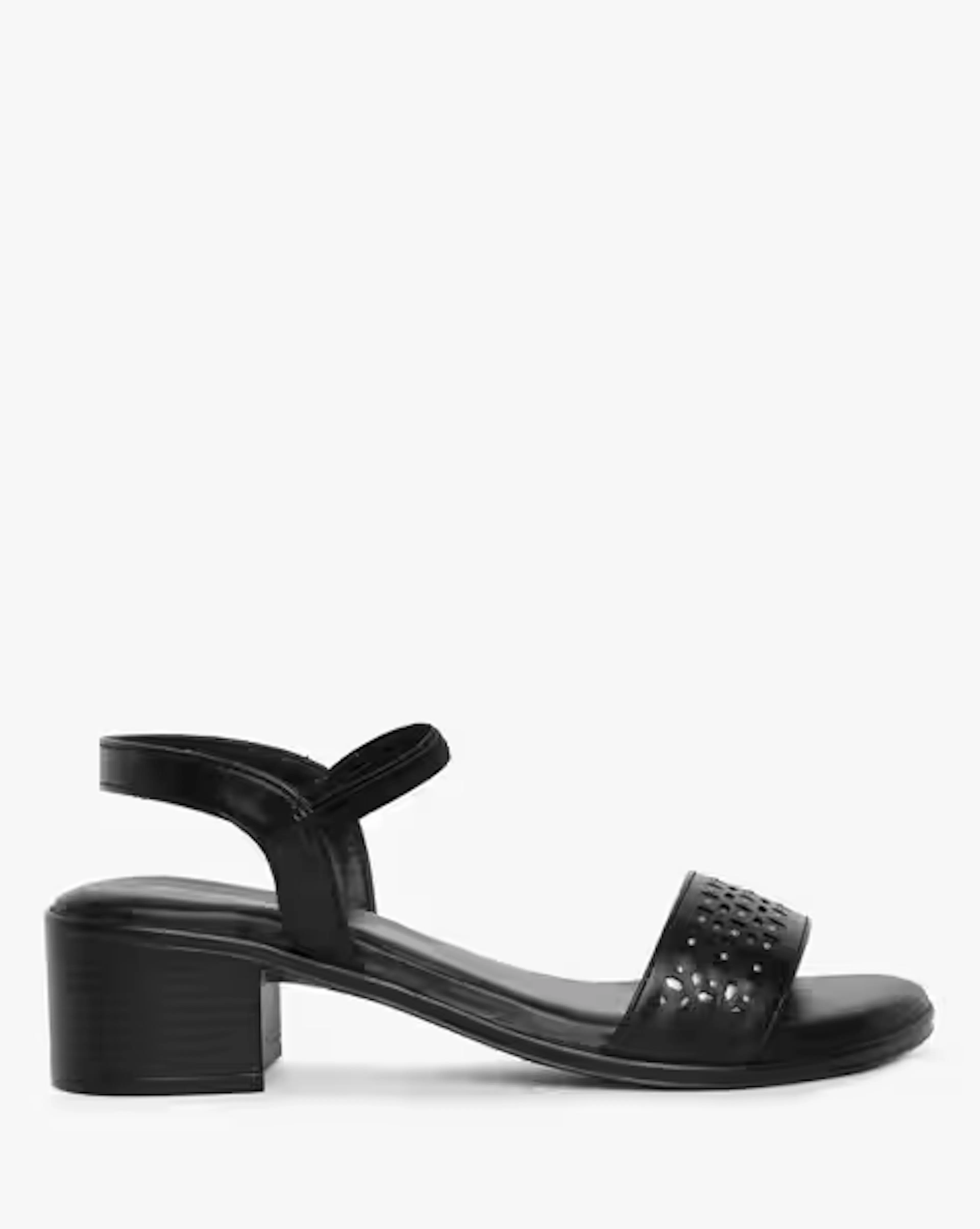 Embellished Chunky Heeled Sandals