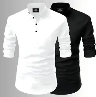 Fashion Marts Men Solid, Embroidered Straight Kurta