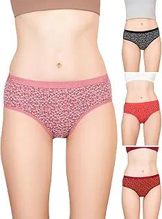 Lux CoziWomen's Cotton Hipster Panties (Pack of 4)