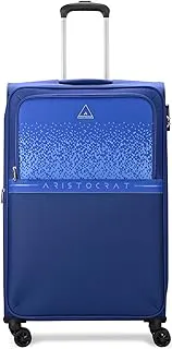 AristocratDrift Check-in Expander Trolley Bag 69cm | Medium | Soft Luggage | Smooth 8-Wheel Suitcase | Secure Combination Lock with Sturdy Zipper | Robust Construction | 3-Year Warranty (Blue)