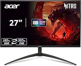 AcerNitro XV275K P5 27 Inch IPS 3840x2160 4K 1152 Zone Mini LED Gaming Monitor | 160Hz Refresh Rate, Support DFR for FHD 320Hz I 2xHDMI, 1xDP, 1xType-C(90W) PD, Audio out, USB 3.2x2+USB-B (1up 2down)