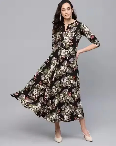 Floral A-line Dress