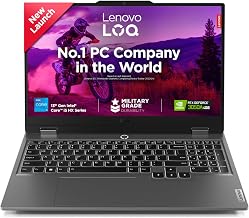 LenovoLOQ 13th Gen Core i5-13450HX | NVIDIA RTX 3050A 4GB (24GB RAM/512B SSD/144Hz Refresh Rate/15.6" (39.6cm)/Windows 11/Office Home 2024/3 Mon. Game Pass/Grey/2.4Kg), 83DV018GIN AI Gaming Laptop