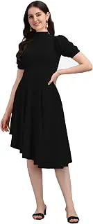 PURVAJAWomen’s High-Low Knee Length Dress(Ruby-062-to-069)