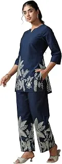 PinkmintWomen's Pure Cotton Co Ord Set l Kurta Sets for Women |Kurta Sets| Printed Kurta with Pant l Stylish Pocket & 3/4 Sleeve Women Co-ord Set (Avaiable in Plus size)