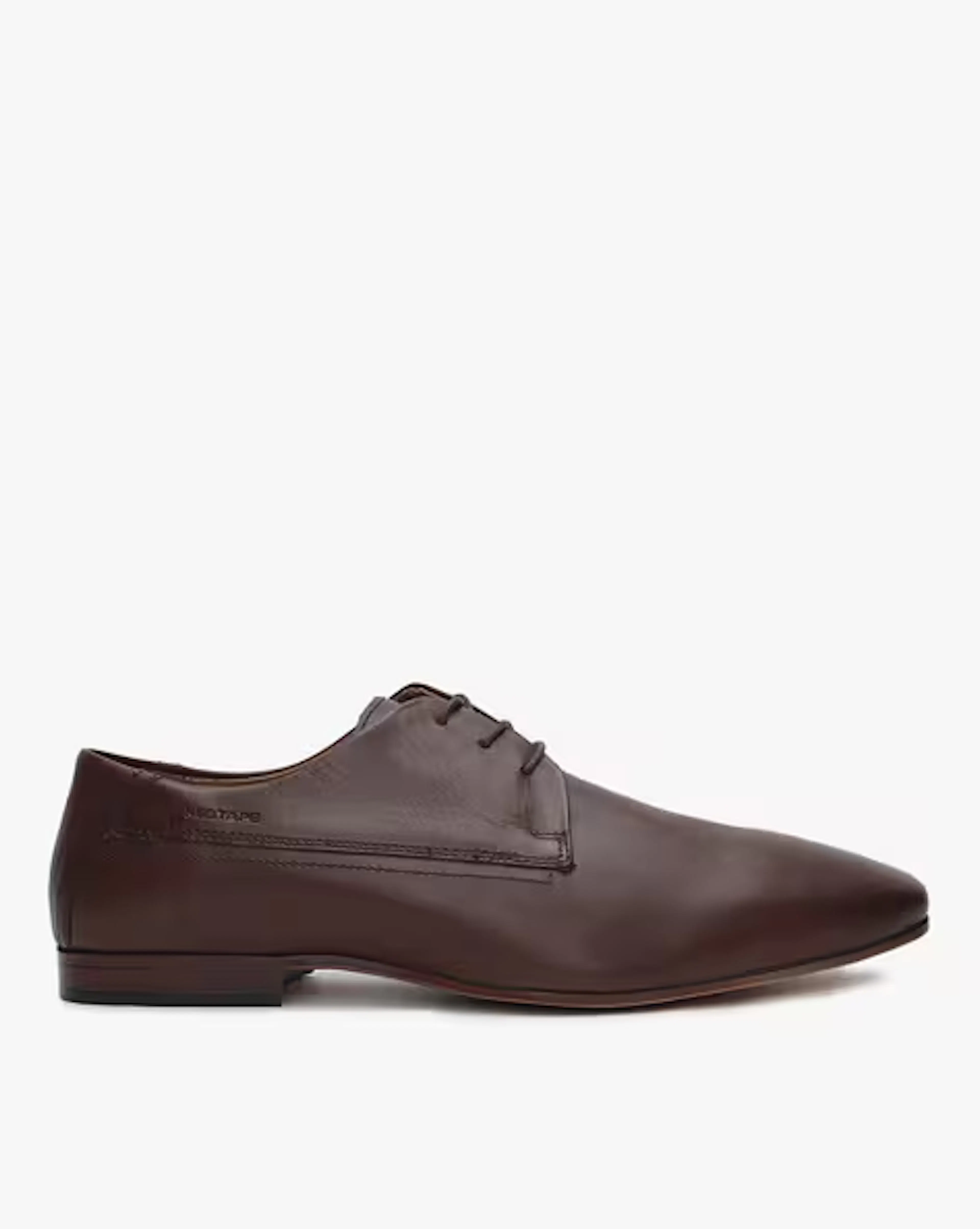 Low-Top Plain-Toe Derby Shoes
