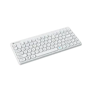 Portronics Bubble, 2.4 GHz & Bluetooth 5.0 Connectivity, Noiseless Experience Bluetooth, Wireless Handheld Laptop Keyboard Compatible with Desktop, Laptop, Tablet, iPad, Mac