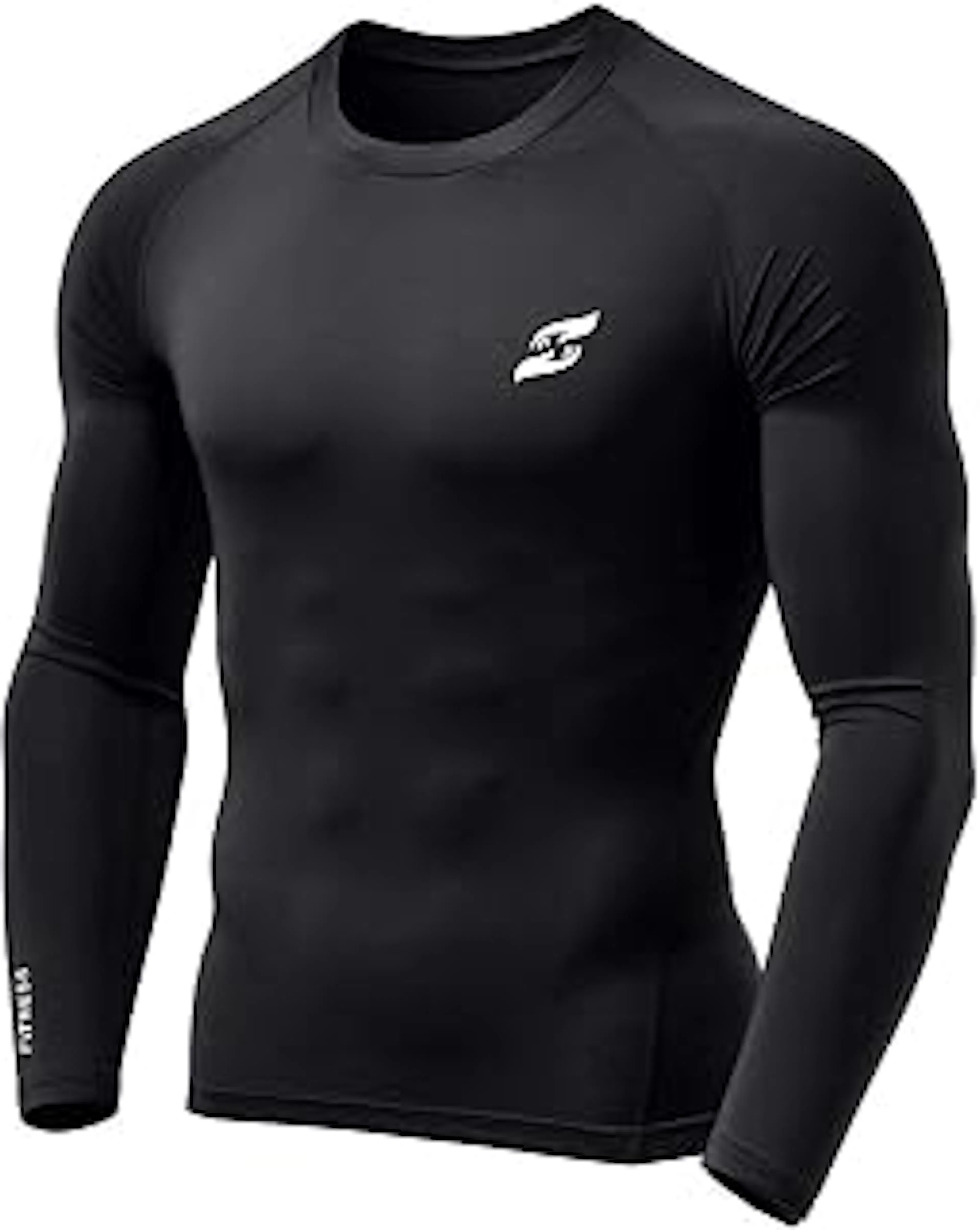 JUST CARE Polyester Unisex Compression Top Full Sleeve Slim Fit Tights Plain for Gym, Running, Cycling, Swimming, Cricket, Basketball, Yoga, Football, Tennis, Badminton