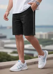 FEEL TRACK Solid Men Multicolor Basic Shorts