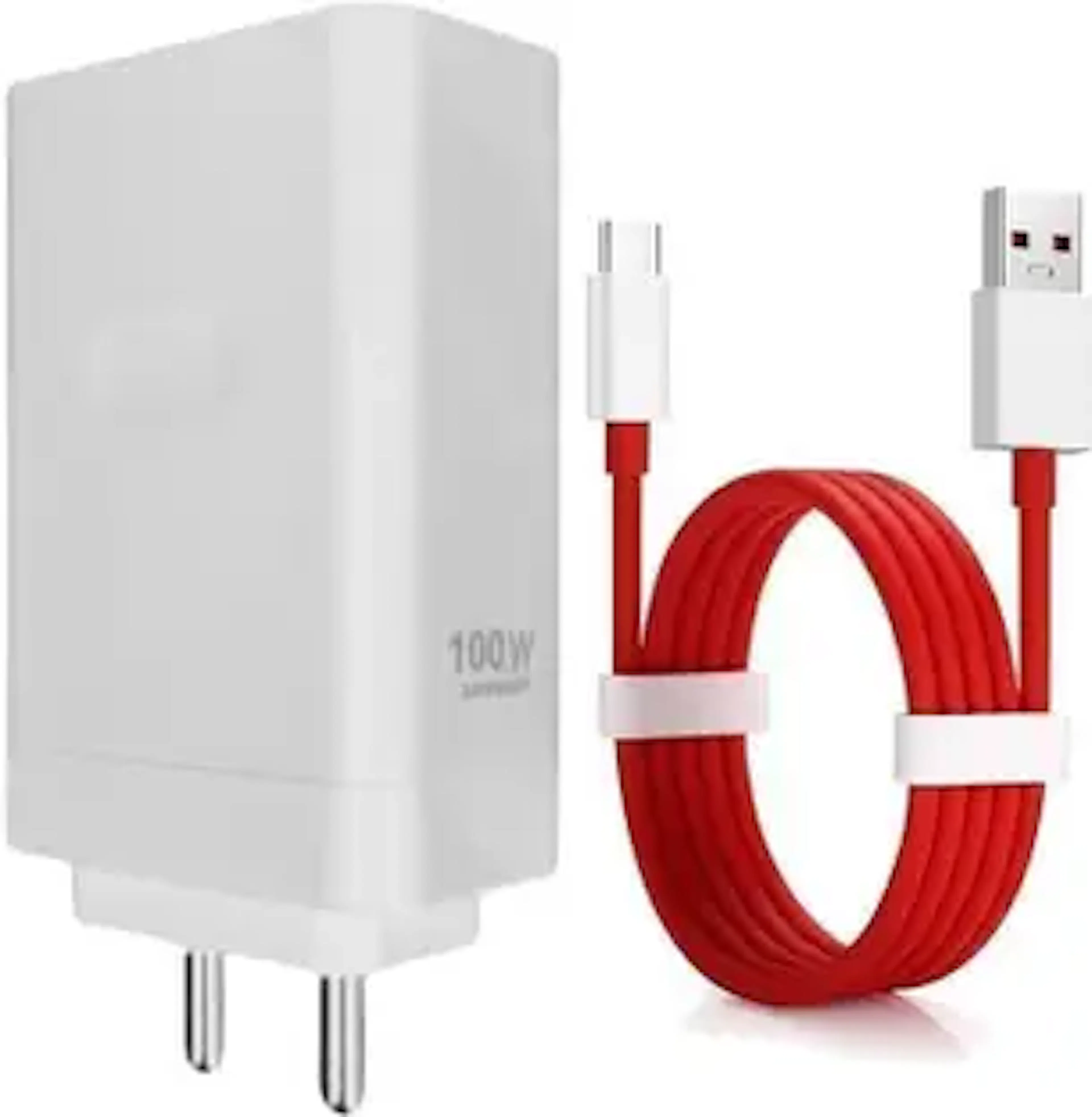 OnePlus 100 W SuperVOOC 8 A Wall Charger for Mobile with Detachable Cable