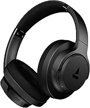 boAtRockerz 512 ANC,(~40dB) Hybrid ANC, 80H Battery, 40mm Drivers, 40ms Low Latency, ENx Tech,Stream Ad Free Music via App Support, Bluetooth Headphones, Wireless Headphone with Mic (Cosmic Black)