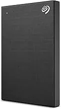 Seagate One Touch 2Tb External HDD with Password Protection Black, for Windows and Mac, with 3 Yr Data Recovery Services (Stky2000400), USB