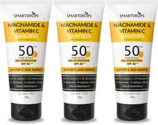smartdrops Sunscreen - SPF 50 PA++ Dry Touch Sunscreen Cream | Body & Face Broad Spectrum