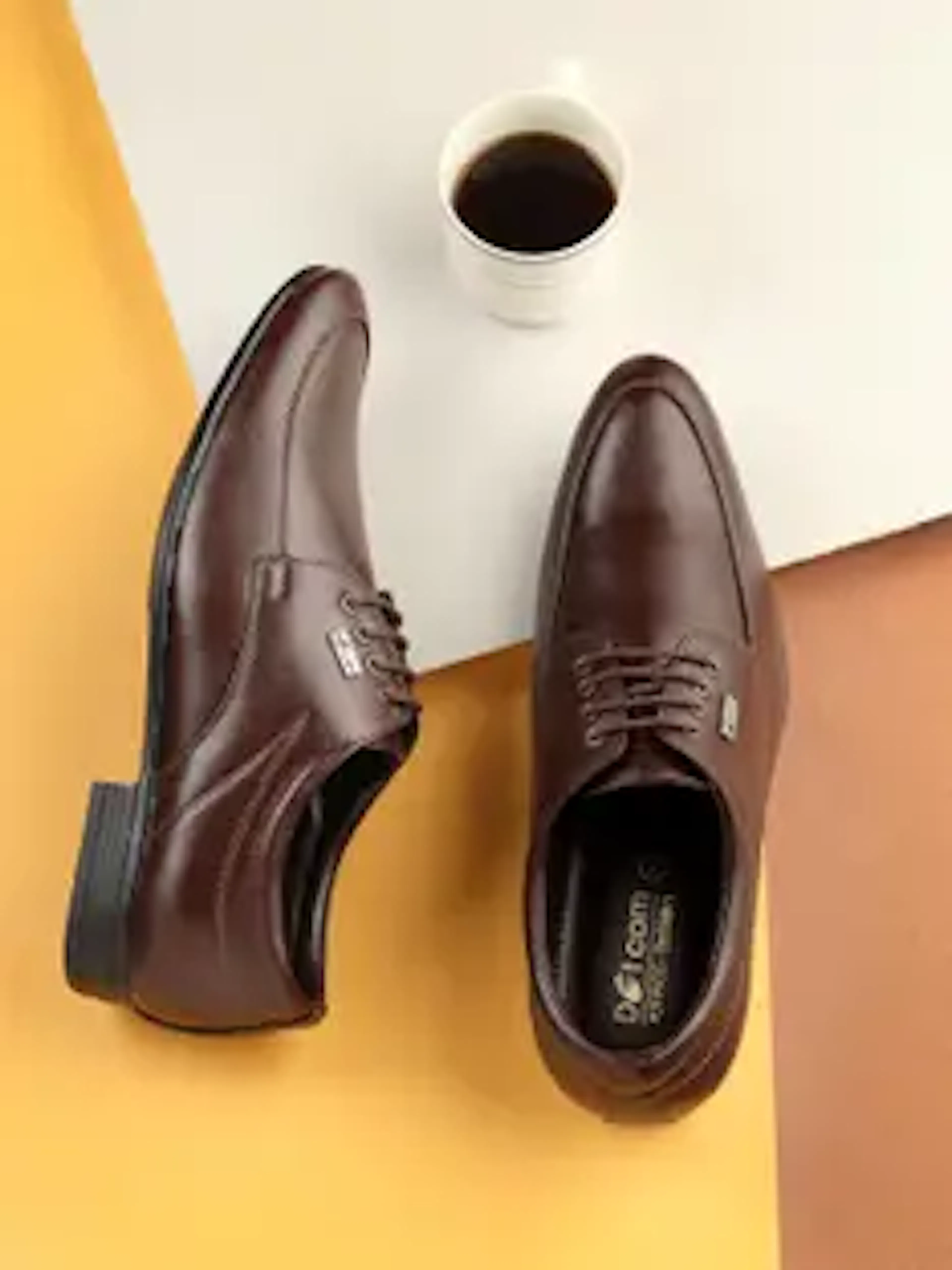 action Dotcom OFFICE-252 Classy Trendy Comfortable lightweight Formal Lace-Up Derby For Men