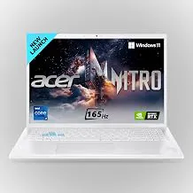 AcerNitro Lite 16,13th Gen, Intel Core i7 13620H Processor,NVIDIA GeForce RTX 3050-6 GB GDDR6,16GB/ 512 GB,16.0"/40.64 cm,165 Hz, Win 11 Home, White, 1.95 kg, NL16-71G, Backlit KB,Gaming Laptop