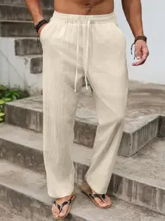 METRONAUT Regular Fit Men Beige Trousers
