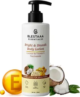 blestaaa essentialss Coconut Vitamin E Niacinamide Body Lotion for Soft Healthy Skin